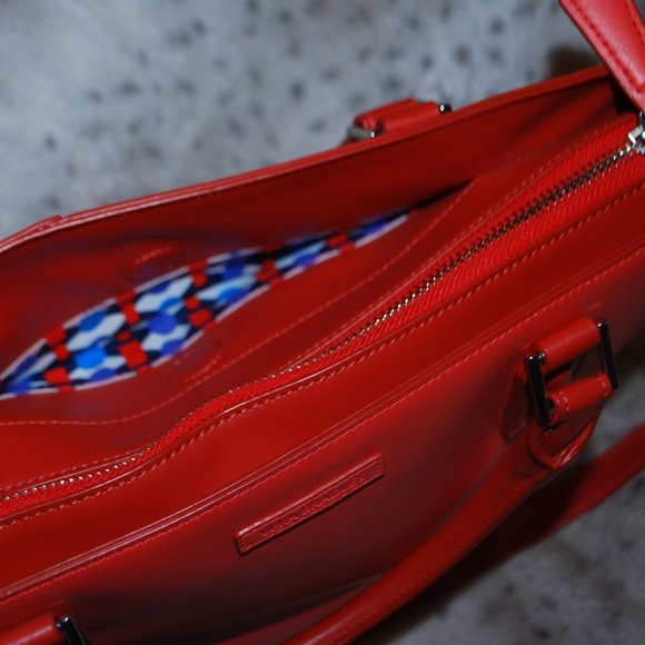 EUC Vera Bradley Coral Satchel Purse - Picture 5 of 7